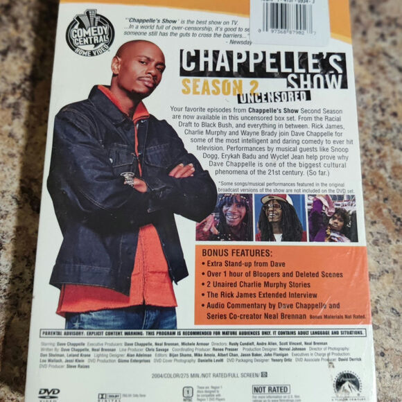 Chappelle’s Show: Season Two Uncensored! DVD, 2004 NEW SEALED The Chappelle Show - Picture 5 of 5